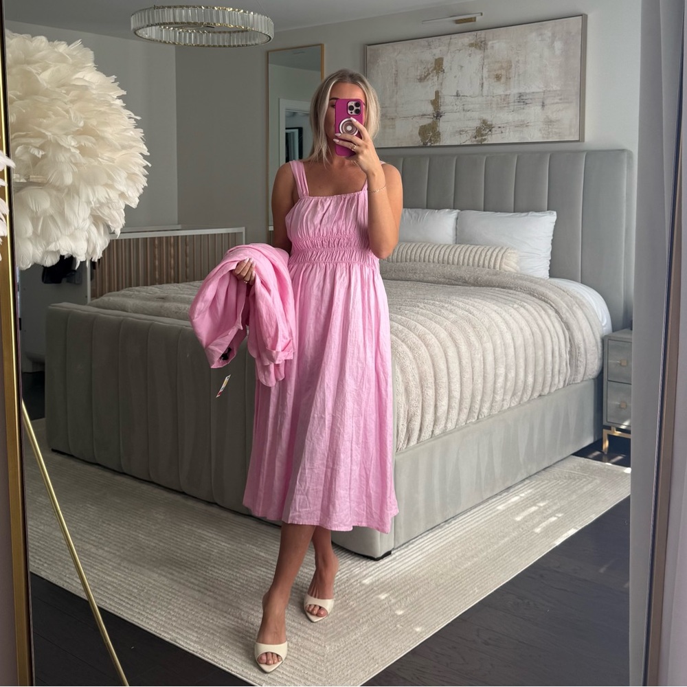 Saks Fifth Avenue linen dress set - Picture 4 of 9